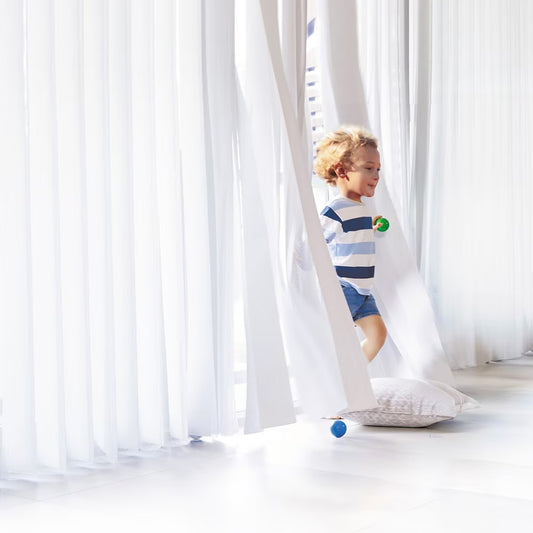 Ready-Made Wavea Sheer Vertical Blinds – Curtain Look, Blind Control